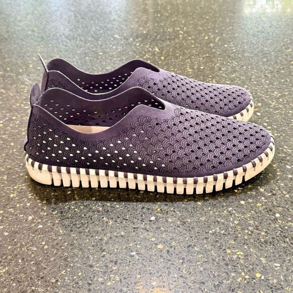 Ilse Jacobsen Tulip Slip on loafers. Navy Blue. Size 39. - Picture 5 of 10